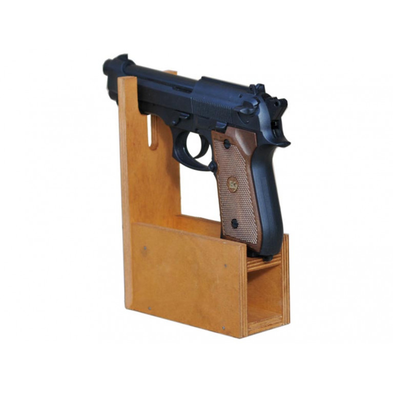 Ложемент деревянный на 1 пистолет и обоймы